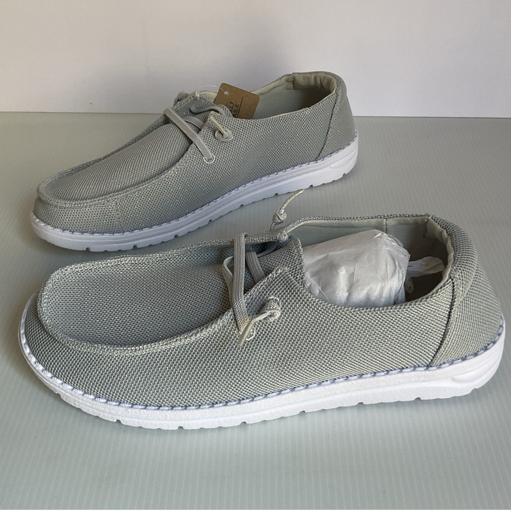 Drope Kate  Shoes Ice Grey Size 9M Men’s Lightweight Comfort Casual Loafers - Picture 2 of 11